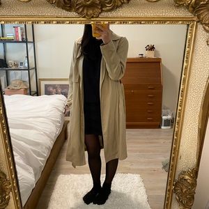 NWT Zara Gingham Trench Coat